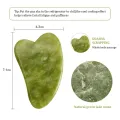 Gua Sha Facial Tool, Natural Jade Stone Guasha Board For Face Massage, Gua Sha Scraping Massage Tool. 