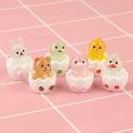 Resin Luminous Small Animals Glow In The Dark Ornament Craft Garden Home BAWEI. 