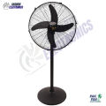PAK FAN 24 Inch Pedestal Stand Fan – Pure Copper Industrial Metal Fan in Black. 