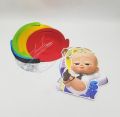 BOSS BABY SPIRALS PACK OF 6 STREAMERS AND 6 CUTOUTS. 