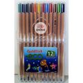 Goldfish Eco Triangular Full Size Set of 12 Beautiful Colors With Full Plastic Casing Packaging – 1953. 