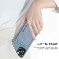 For Iphone 14 Pro Max Case Carbon Fiber Pattern Slot Card Holder Wallet Magnetic Cover Aifon I Phone 14 Iphone14 ProMax Fundas. 