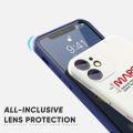 Hontinga for Samsung Galaxy A12 5G / 4G / M12 Case New NASA Design Side Design Phone Case Square Edge Pattern Liquid Silicone Cases Full Cover Camera Soft Protection Case. 