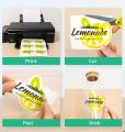 Printable Vinyl Sticker Paper Self-Adhesive Waterproof Matte White Printing Paper Sheet, for Inkjet Printer. 