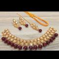 Choker Necklace with Earrings. 