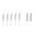 7 Pcs Wirewound Cement Resistor, 5 Pcs 10W 1.0 Ohm & 2 Pcs 20W 8 Ohm. 