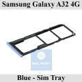 Samsung Galaxy A32 4G SIM Tray Replacement - Blue Jacket Slot. 