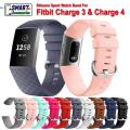 High Quality Soft Silicone Watch Band Strap For FITBIT Charge 3 and Charge 4 Fitness Activity Tracker. 