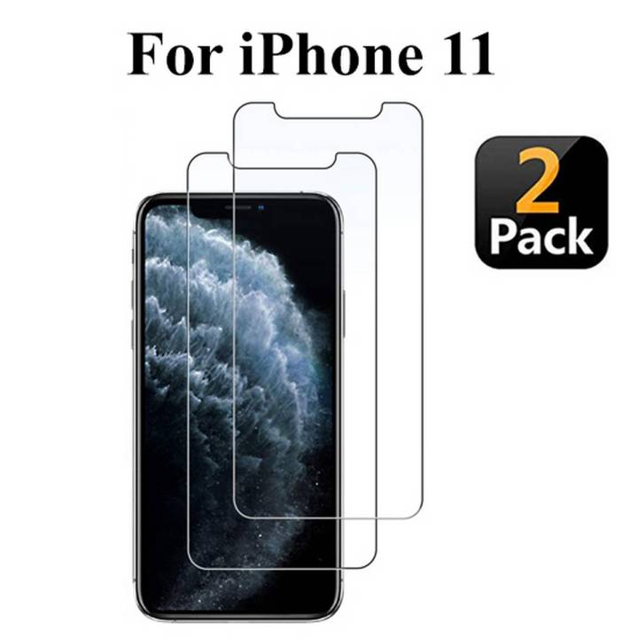 Pack of 2 -  Apple iPhone 11 Tempered Glass Screen Protector 2.5D Polish Glass For iPhone 11 - Transparent