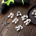 8 Pcs Replacement Belt Clip Hooks Hard Iron Driver Belt Clip Drill Clip Hook Tool with Screws Tool Parts. 