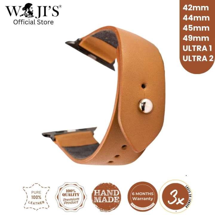 Apple Watch Strap| Pure Leather| Bronze Brown| 42mm,44mm,45mm,47mm,49mm,Ultra, Ultra 2 |Waji's Official Store