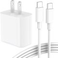 20W USB C Fast Charger for iPad Pro 12.9/11 inch, iPad Air 5th/ 4th, ipad Mini 6, iPad 10th, iPhone 15/15 Pro Max/Plus, Google Pixel 7/7 Pro/ 6/6 Pro/6a/ 5/4, With USB C to C Charging CordSB C to C Charging Cable. 