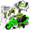 Marvel Avenger Super Hero Hulk - Battery Operated Motorcycle with IC Sound and Flashing Lights. 