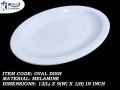 1 Piece Melamine Oval Dish 10 Inch - Serving Dish - Melamine Material. 
