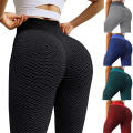 Breathable Yoga pants Stretchy Quick-drying Honeycomb patterned Cropped pants Tight-fitting Weight loss pants for Gym workout. 