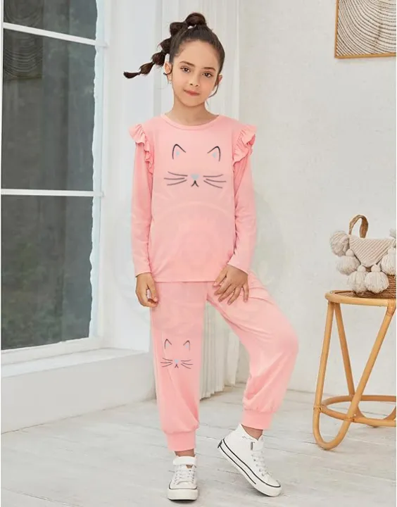 Girls%202%20Piece%20Outfits%20Stylish%20Tracksuit%20Full%20sleeve%20T-shirt%20and%20Trouser%20Kids%20Clothing%20Sets%20-%20Image%203