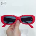 DC Classic Rectangle Frame Sunglasses For Women | Vintage Small Square Sunglasses Men Women Retro. 