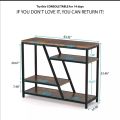 Narrow Console Table for Entryway Hallway Table with Storage Shelves for Living Room Rustic. 