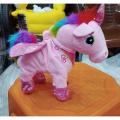 Stuff Plush Unicorn Toy Stuffed Soft Plush Musical Walking Toy For Kids. 