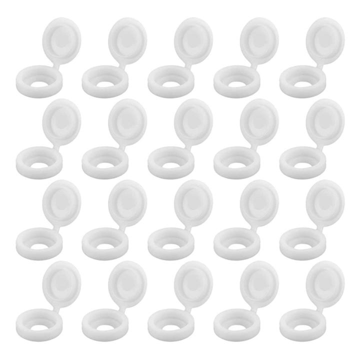 200 Pcs Screw Cap Plastic Hinged Screw Head Covers Screw Cover Caps Snap-on Decor