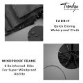 TRENDZIO Travel Umbrella Automatic Open Close Water Repellent Fabric Folding Umbrella Super Strong 8 Ribs Umbrella for Rain Sun protection. 