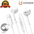 Gionee Type C Handsfree | In-Ear Headset with Built-in Microphone | USB-C | Compatible with iPhone 15, Samsung, OnePlus, Redmi, Oppo, Huawei. 