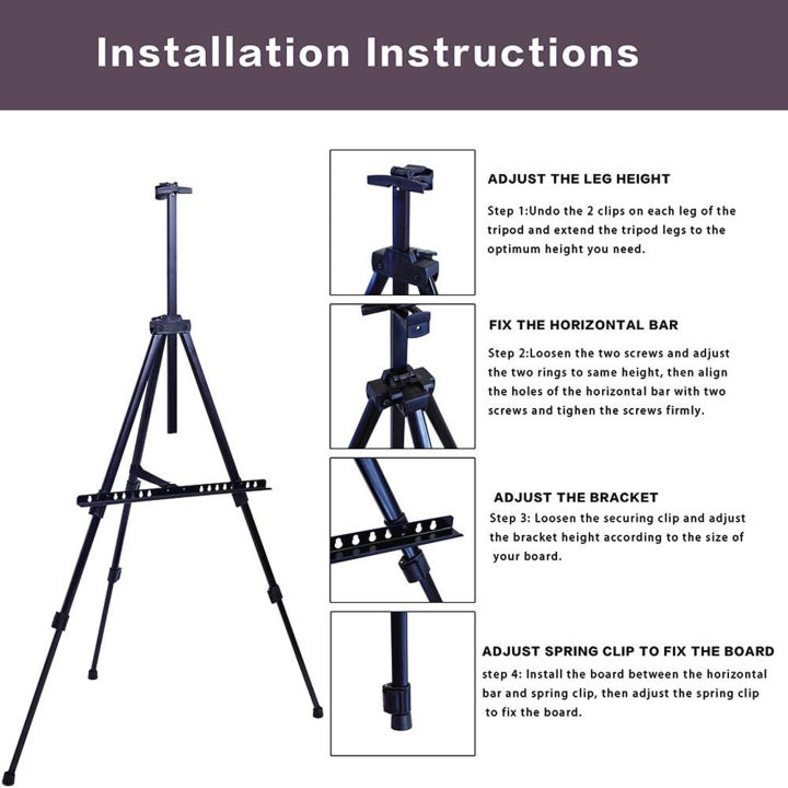 Portable%20Artist%20Easel%20Stand%20-%20Adjustable%20Height%20Painting%20Easel%20with%20Bag%20-%20Table%20Top%20Art%20Drawing%20Easels%20for%20Painting%20Canvas,%20Wedding%20Signs%20&%20Tabletop%20Easels%20for%20Display%20-%20Metal%20Tripod%20-%2021x66%20inches%20Art#%20JS%20-%20SAAE%20-%20001%20-%20Image%203