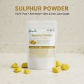GlowChem Sulphur Powder Natural Anti-Acne & Anti-Fungal Treatment, Skin Oil Control, Pimple & Itching Relief, 100% Pure Sulphur for DIY Face Pack, Ointments, Hair & Scalp Care, Herbal Skincare, Organic Sulfur Powder for Clear Healthy Skin (100 g). 