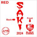 Saki Cricket Bat Stickers Complete Set for all Type of Classic Cricket Bats Good Quality Bat Stickers All Colors Available. 