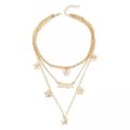 Three Layer Necklace For Girls - Double Layer Necklace For Women - Necklace For Girls Stylish Korean Jewellery. 