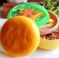 Lunch Box Kids Tiffin Box For School Burger Shaped Meal-it Box Large Lunch Box with Portions. 