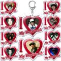 Popular Hip Hop Singer Guitarist I Love My Boyfriend Keychain Bill Tom Kaulitz Key Chain Ring Keychains for Jewelry Fans Gifts. 