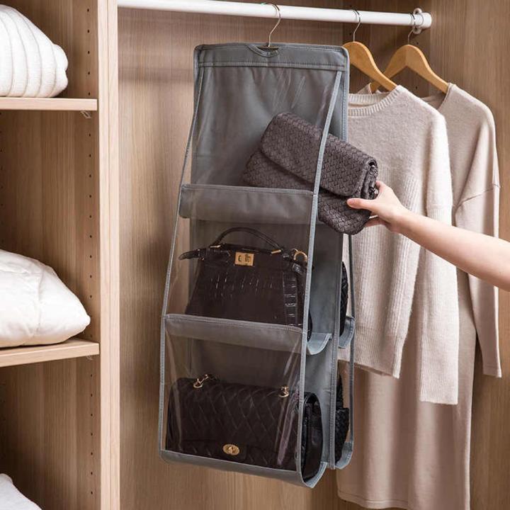 Pocket Hanging Handbag Organizer for Wardrobe Closet
