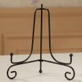 Home Decoration Art Book Holder Photo Pedestal Easel Plate Rack Display Stand Black Iron. 