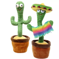 Dancing Cactus Toy with Recording - Rechargeable Plush Funny Electronic Shaking Cactus Singing Dancing Cactus Twisting Cactus Cute Plush Toy Education Toy Plush Toy with Songs for Children Playing Birthday Gift Kids Toys. 