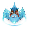360° Rotating Electric Airplane Toys for Kids Bump and Go Action Toddler Toy Plane with LED Flashing Light Sound for Boys. 