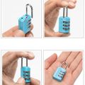 Multifunctional Mini Number Lock 3 Digit Durable Password Lock Anti-theft Solid Color Alloy Padlock Suitcase. 