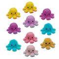 Reversible Octopus Plush, Adorable, Soft Cotton Soft, Double Sided Gift for Kids, Emotional Flap. 