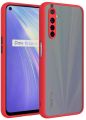 For Realme 6 - High Quality Matte PC Back Soft TPU Frame Shockproof Color Button with Camera Protection Lens Protection Camera Protective Back Cover Case For Realme 6. 