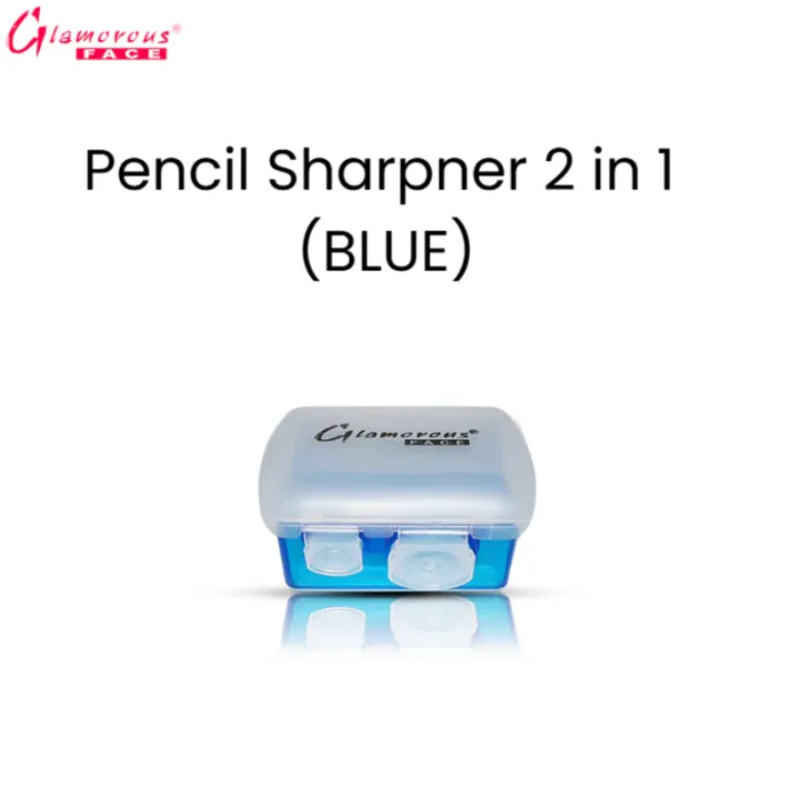 Sharpner Face Glamorous Face Pencil Sharpner 2×1 (Blue) | Daraz.pk