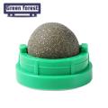 Green forest Cat Licking Toy Clear Stomach Cat Mint Ball Licking Cleaning Toys. 