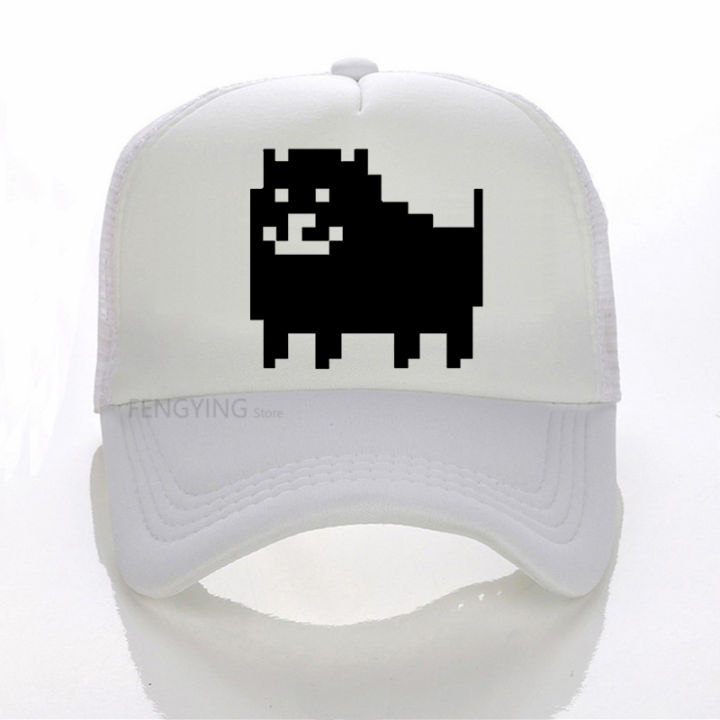 【GIGAJEWE mall】Men Strip Baseball Hats Undertale Sans hats Summer Sun CAPS Blue Net Skull Caps Peaked hat