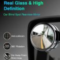Car Round Mirror Original Glass Rear view Blind spot Side Mirror Wide-angle 360 lens - 2 pcs Free Shipping. 
