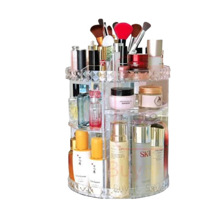 Cosmetics Makeup Organizer 3D Rotating 360
