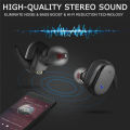 HLstar® F9 Air buds TWS Bluetooth 5.0 Earphone Wireless Headphone Hifi Stereo Handsfree Min Headset Sport Earbuds Microphone With Charging Box For Smart Phone. 