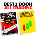 Pack Of 2 Best Trading Book Set - Simple Trading & Binary Quotex 25 Sure  Shot Pattern All Market Trading Book - Stock Forex & Crypto Binary trading Book - Best Trading Book Strategies Book - Combo Deal. 