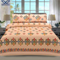 Khan Tex Cotton Embroidery Double Bedsheet Set With Two Pillow Covers – Premium Quality Elegant Embroidery Pattern Softest Cool Pure Cotton Bed Sheets. 