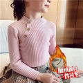 Girls sweater turtleneck pure color knitted sweater autumn children's clothing pure color pullover children's top 2t 3t 4t 8 12. 