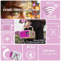 TP350 Projector 650 ANSI 1080P Auto Focus Android 11 Wifi6 BT5.2 Portable Outdoor Video Smart Home Theater Projectors. 