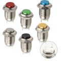 High Round 250V Waterproof Push Button Switch Metal Momentary 12mm. 